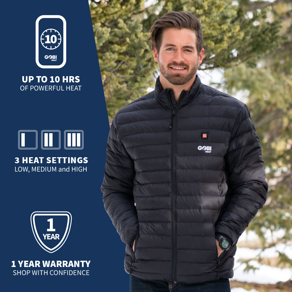 Wolf Men's Heated Jacket (Final Sale)
