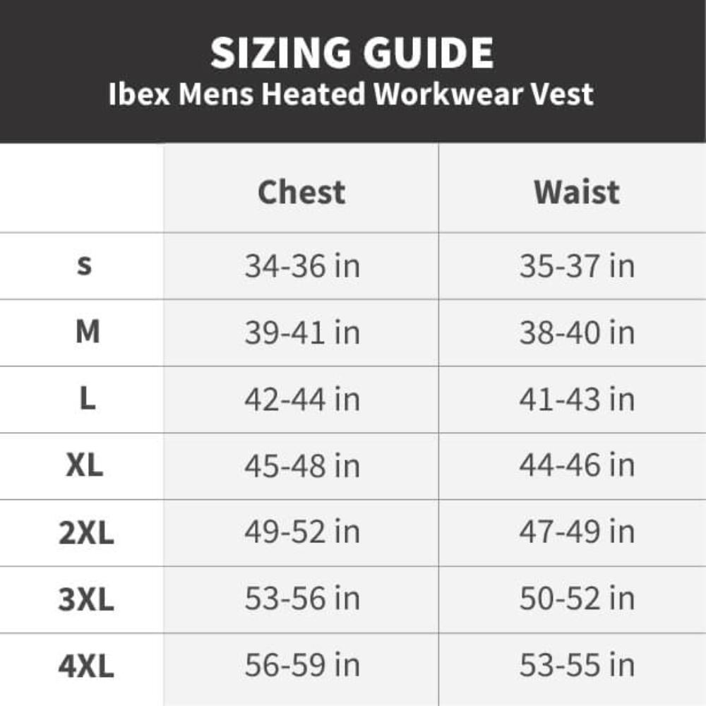 Ibex Men's Heated Workwear Vest